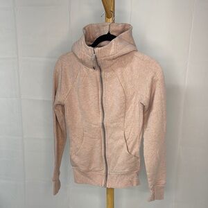Lululemon Athletica Pale Pink Full Zip Scuba Hoodie